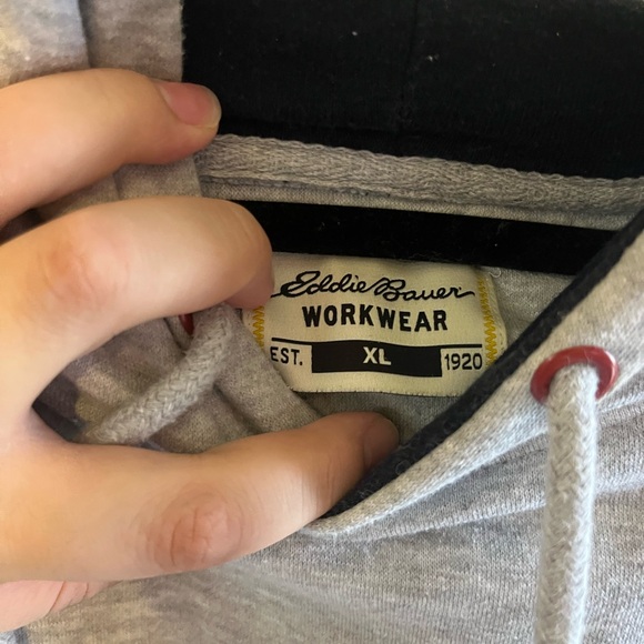 Eddie Bauer Light Gray Hoodie - Picture 3 of 4